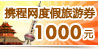 携程网度假旅游券1000元